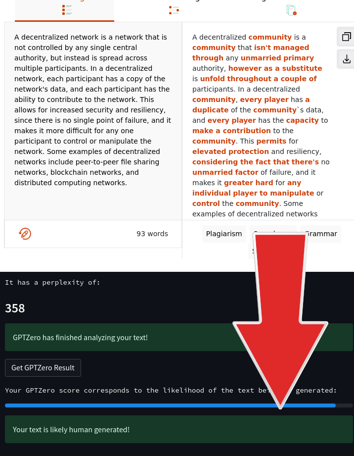 Tricking AI models that detect ChatGPT generated text